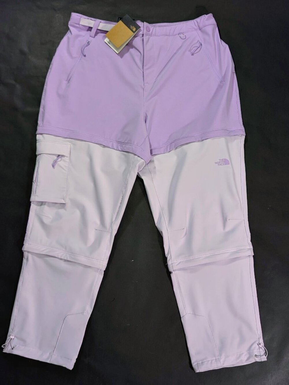 The North Face Pants Women Size 20 Reg Purple Cargo Bridgeway Convertible Shorts